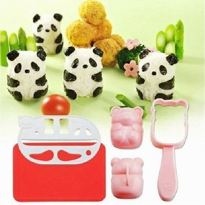 Panda Rice Ball Mold Set