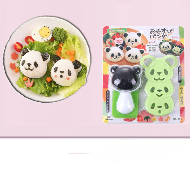 Panda Rice Ball Mold Set